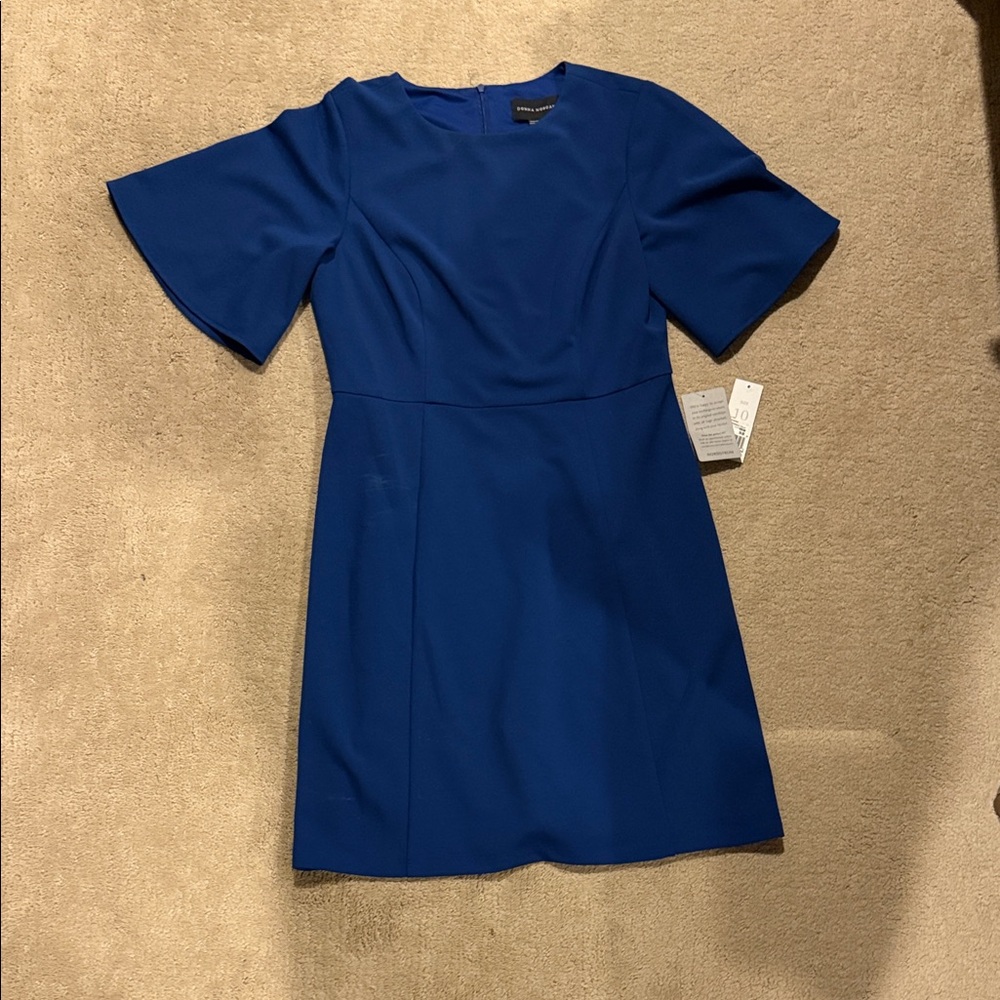 Donna Morgan Cobalt Blue Midi Dress